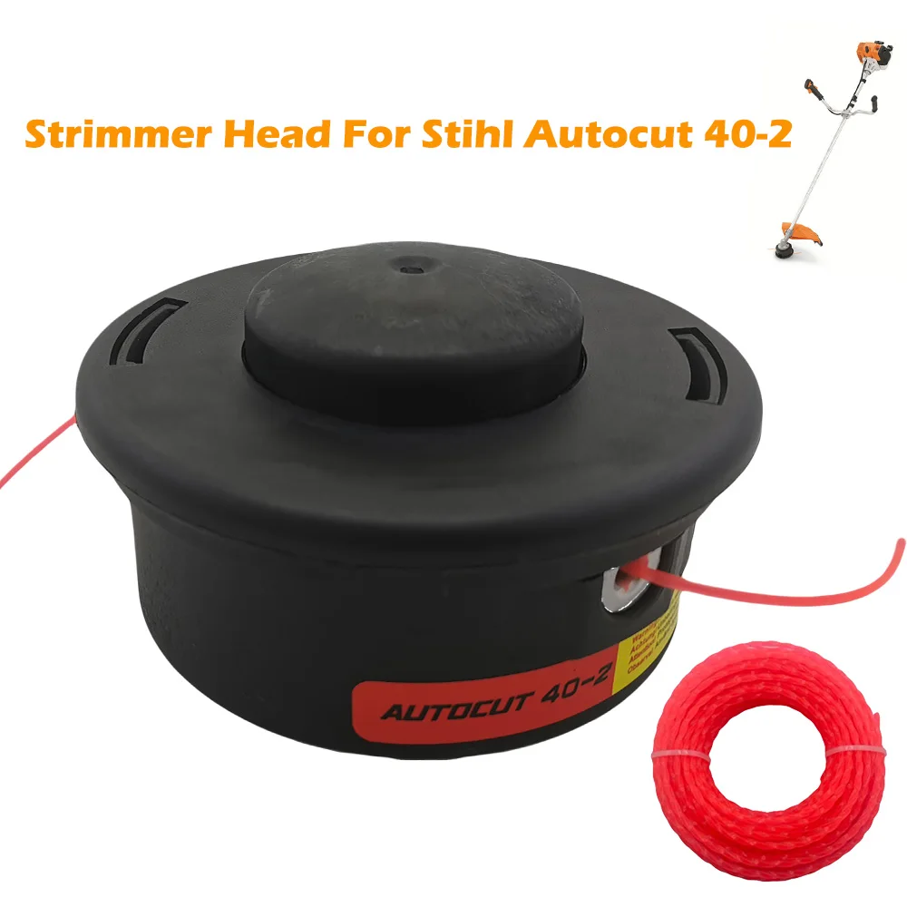 Strimmer Head For Stihl Autocut 40-2 FS290 FS300 FS310 FS360 FS410 FS450 FS490 Garden Cutter Head Trimmer Gasoline Cutting Blade grass trimmer head grass trimmer aluminum trimmer head brush cutter accessories grass trimmer blade mower accessories