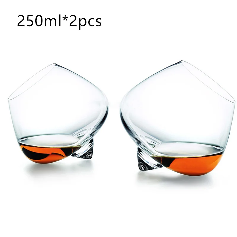 Crystal Whiskey Tasting Glass Set of 2 Glasses Double Walled, Norlan Style  Snifter. Coffee, Tea Mug 