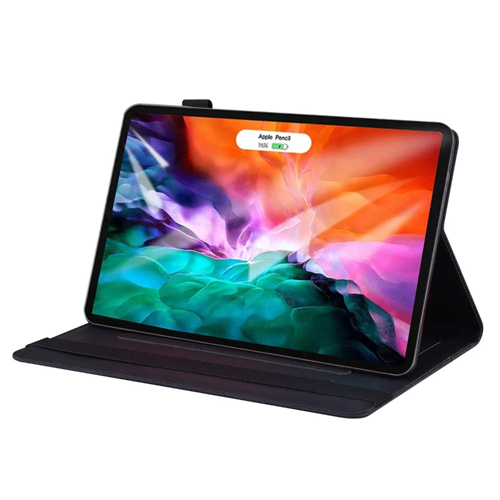 Premium Flip Cover Case with TPU Shell for 13-Inch Tablets, Full Coverage Slim PU Folding Stand