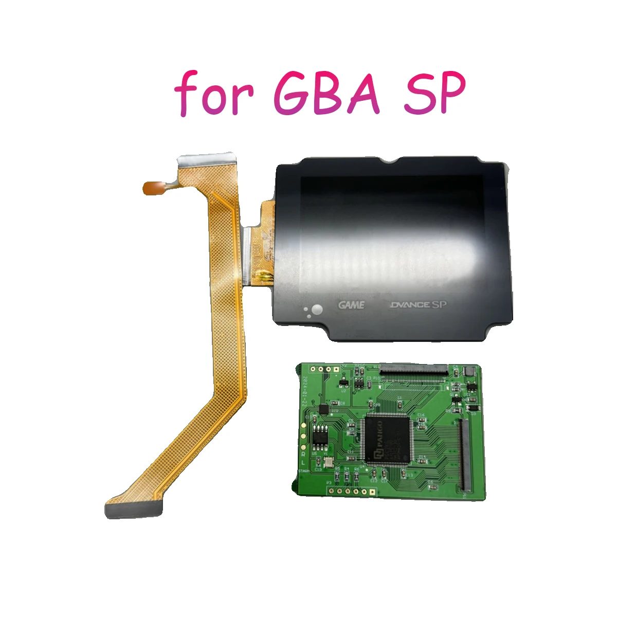 

Высококачественный IPS ЖК-экран высокой яркости для GBA SP ДЛЯ Gameboy advance SP, замена игровой консоли, легкая установка