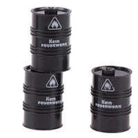10Pcs Black Chemistry Oil Drum Building Block Diy Figures Guard Model Gift Toys 2