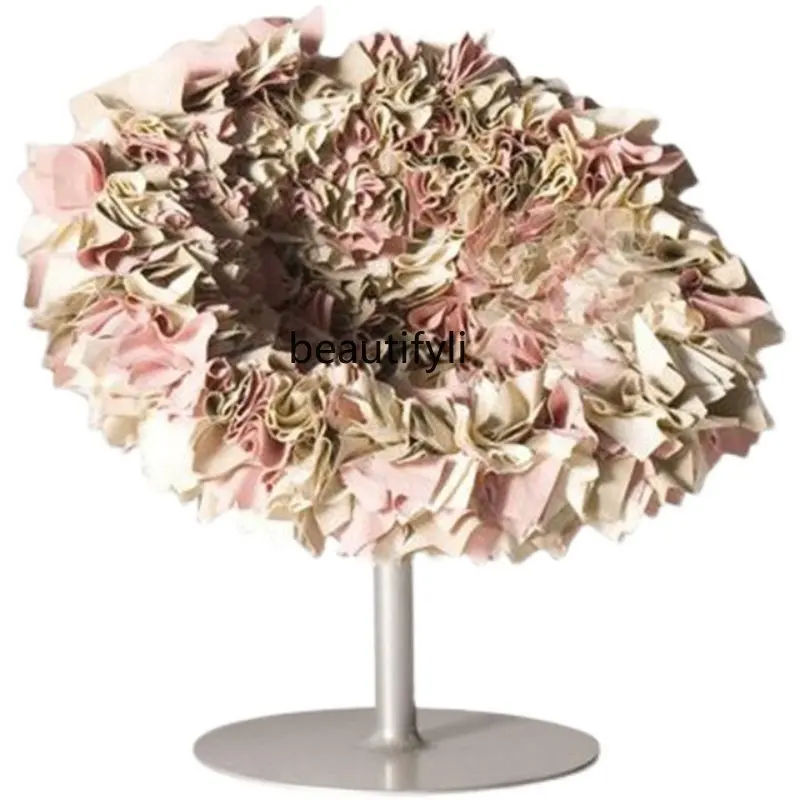 

Italian Light Luxury Creative Hand-Held Petals Leisure Chair Model Room Photography Wedding Shop Rotating Armchair furniture