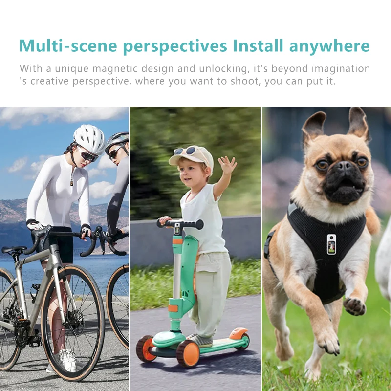 Small Action Camera Sports Cam Bodycam Rotating Lens Go WiFi Digital Pro Video Runcam Instant for Hero 10 11 12 13 Photography