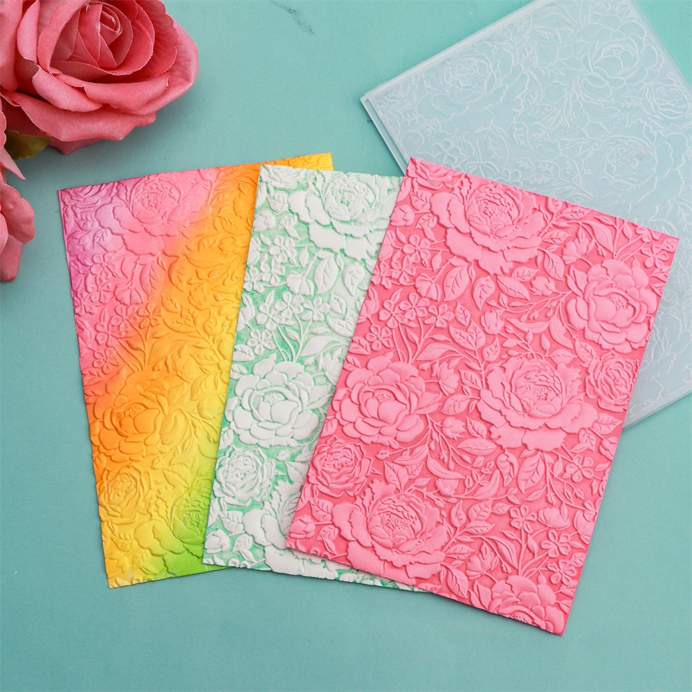 Embossing folder 3D sunflower love heart wreath foilage for DIY scrapbook Christmas holiday paper card crafting