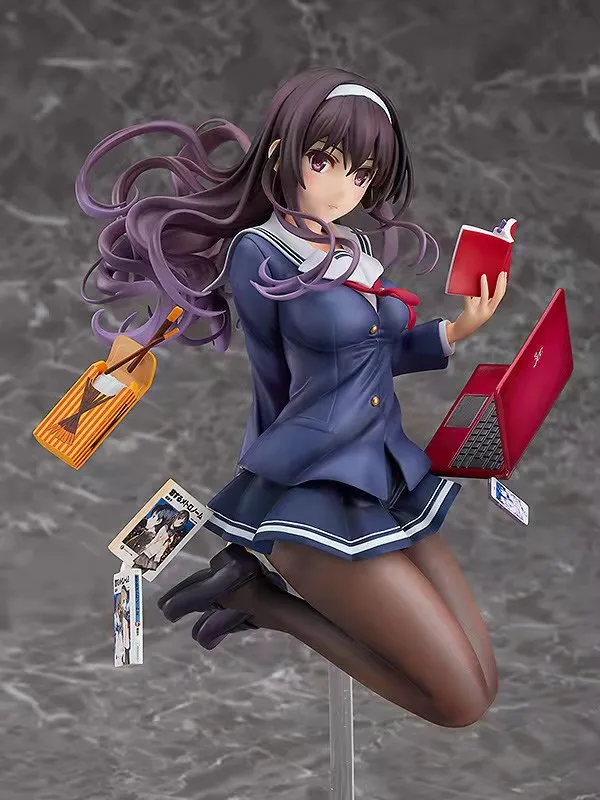 

100% оригинал: школьная девушка Kasumigaoka Utaha 21 см ПВХ фигура аниме модель игрушки Фигурки коллекционный подарок