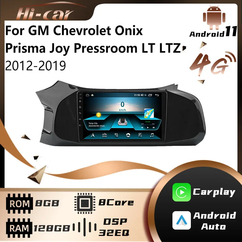 

2 Din Android Car Radio for GM Chevrolet Onix Prisma Joy Pressroom LT LTZ 2012-2019 GPS Navigation Multimedia Stereo Autoradio