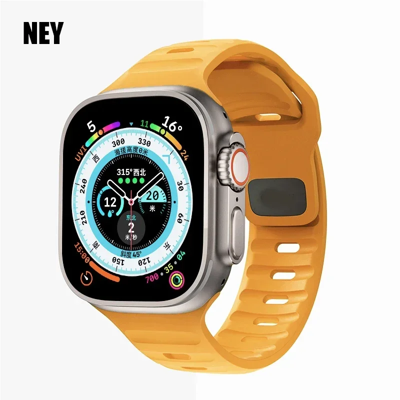 Silicone Sport Band for Apple Watch – Premium Fitness Strap Bracelet