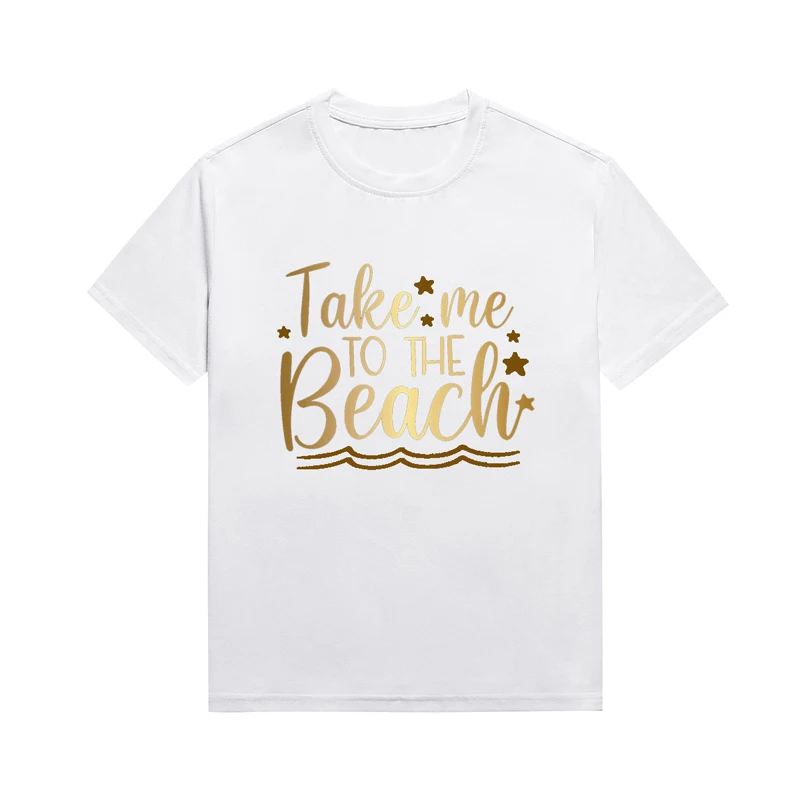 

Женская футболка с принтом «Take Me To The Beach»