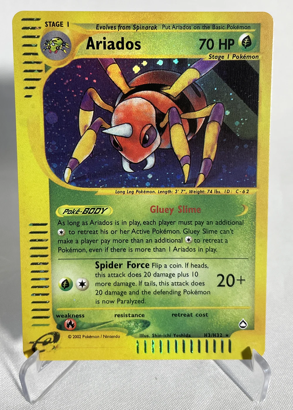 Ptcg F Pokemon Single Cards 1st Edition E-card Aquapolis (aq) Skyridge (sk)  Foil Cards Ninetales Classic Game Collection Proxy - Game Collection Cards  - AliExpress