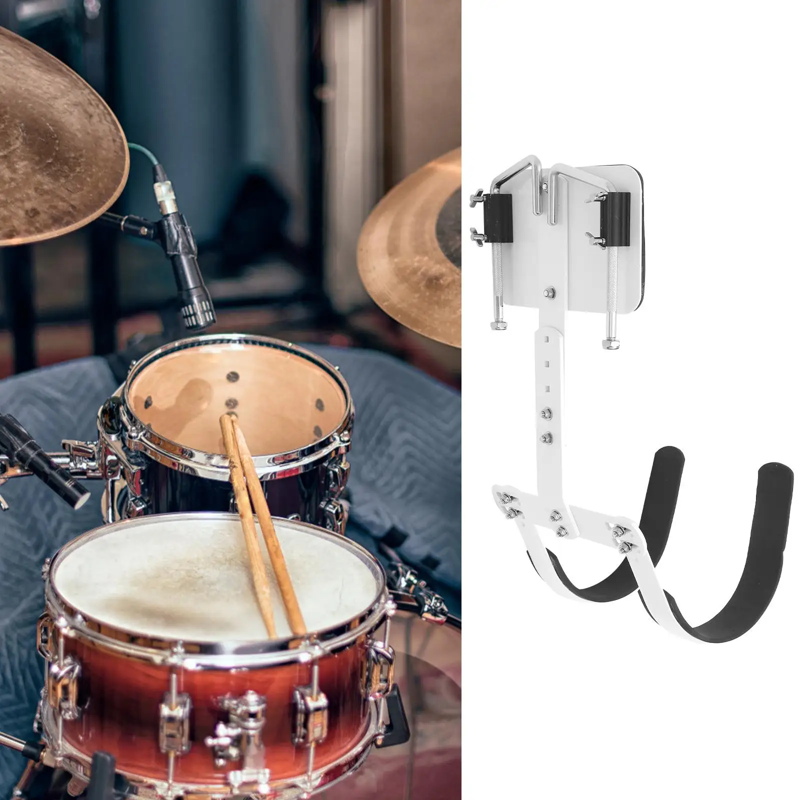 Premium Aluminum Alloy Snare Drum Carrier Easy Assembly Replacement For Band Musical Instruments Accessories Shoulder Strap