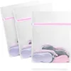 3-Piece Set Laundry Bags - Zippered Mesh Washing Bags for Delicate Undergarments and Household Cleaning 1