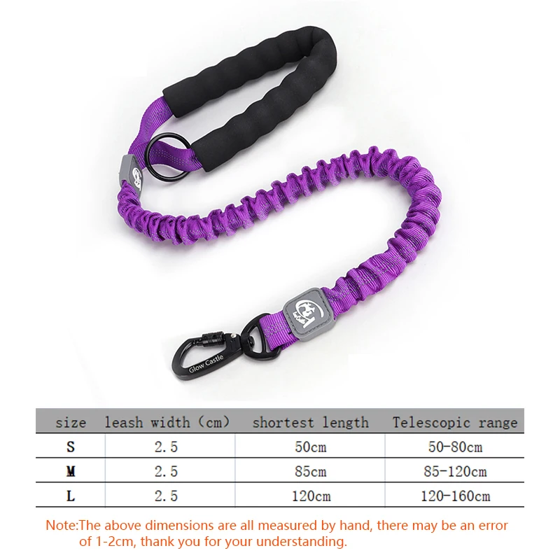 Retractable Reflective Pet Leash with Comfort Grip & Durable Buckle for Dog Walking and Training