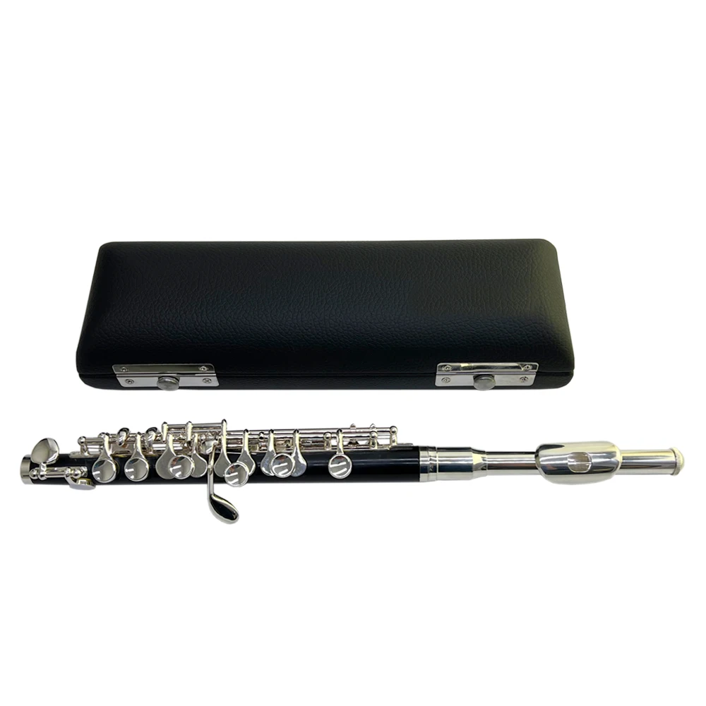 NAOMI Professional Nickel Plated Piccolo Excellent Ebonite Rubber Wood Piccolo Key of C Set