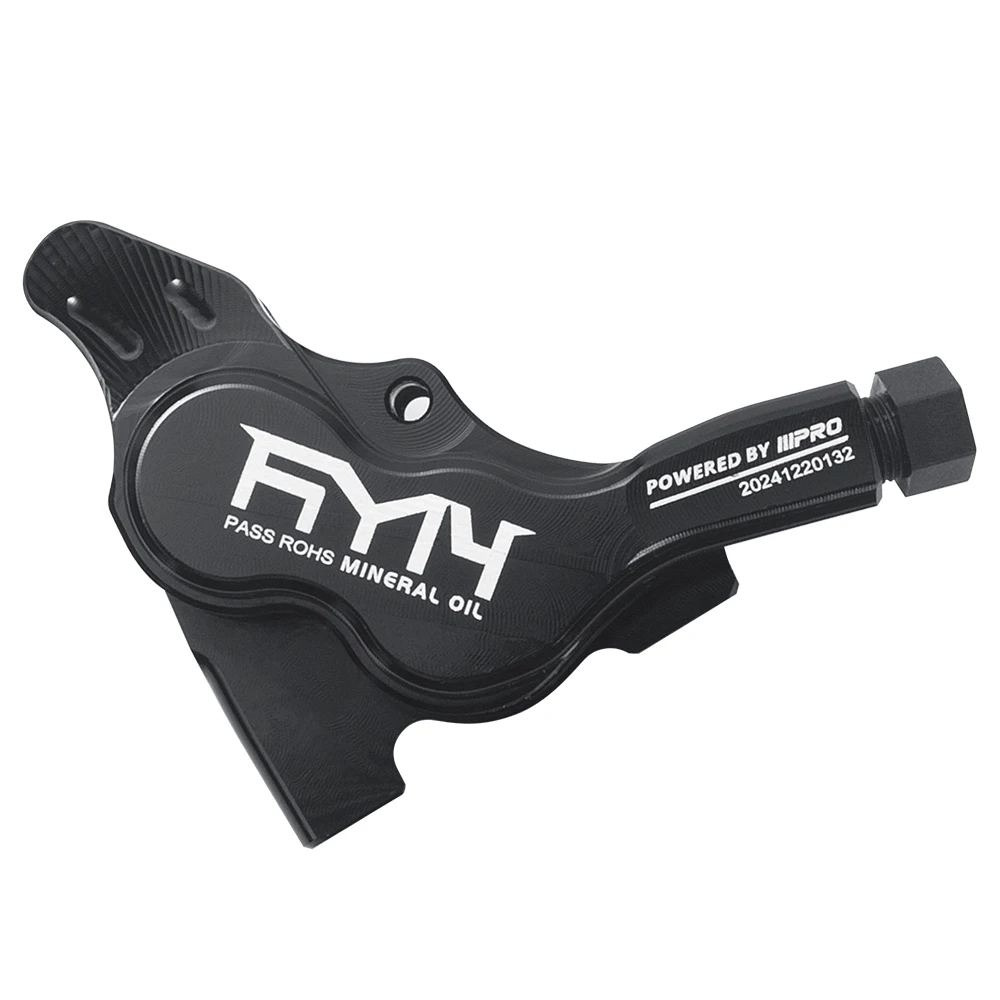 IIPRO Flat Mount hydraulischer Scheibenbremssattel mit 4 Kolben für Rennräder, MTB und Flat Bar Fahrrad-Upgrade-Kit, mehrere Farben – Detail 2