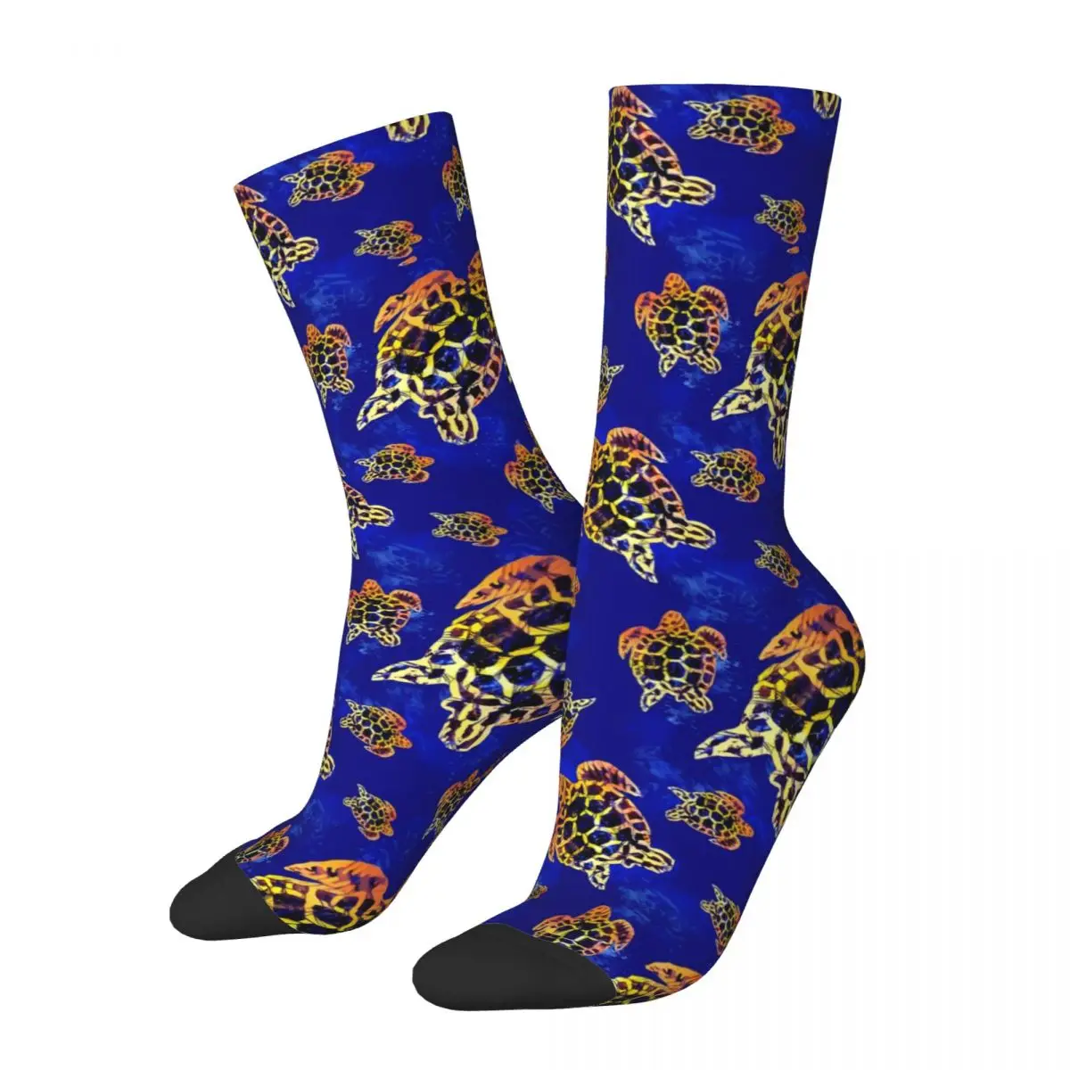 

Sea Turtles Batik Socks Winter African Art Stockings Harajuku Female Breathable Socks Printed Outdoor Sports Non Slip Socks