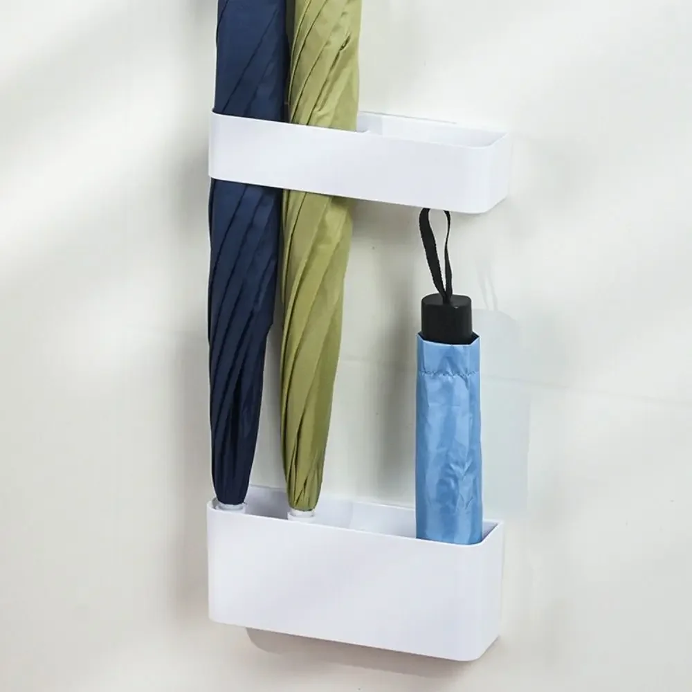 Wall Mounted Umbrella Holder Nail Free Fastener Style Multi-Functional Household Umbrella Storage Rack umbrella holder umbrella storage rack
