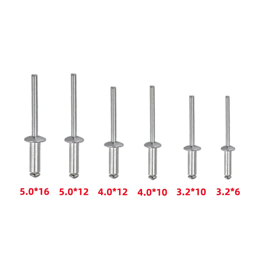 HIFESON Blind Rivets Aluminium Mushroon Head Break Mandrel Blind Rivets Nails Assorted Box Set 180pcs Aluminum Rivet kit rivets and fasteners,rivets and screws