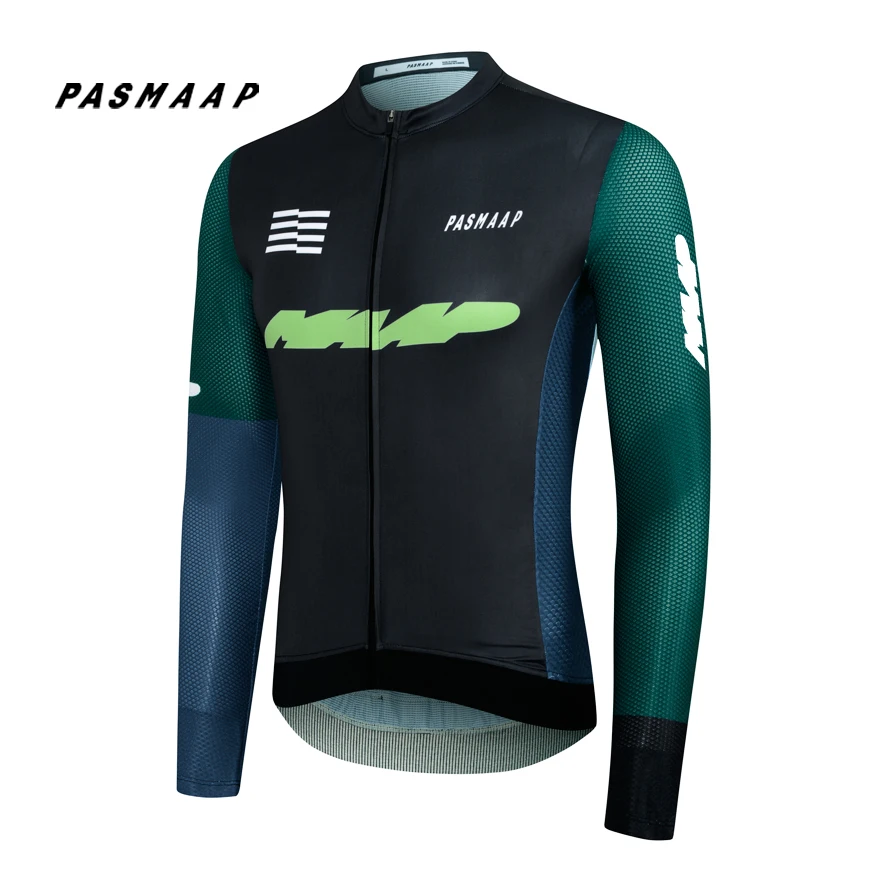 2025 PASMAAP Cycling Jersey Long Sleeve Pro Team Jersey MTB Road Bike Clothing Maillot Ciclismo Hombre Breathable Bicycle Shirts 2