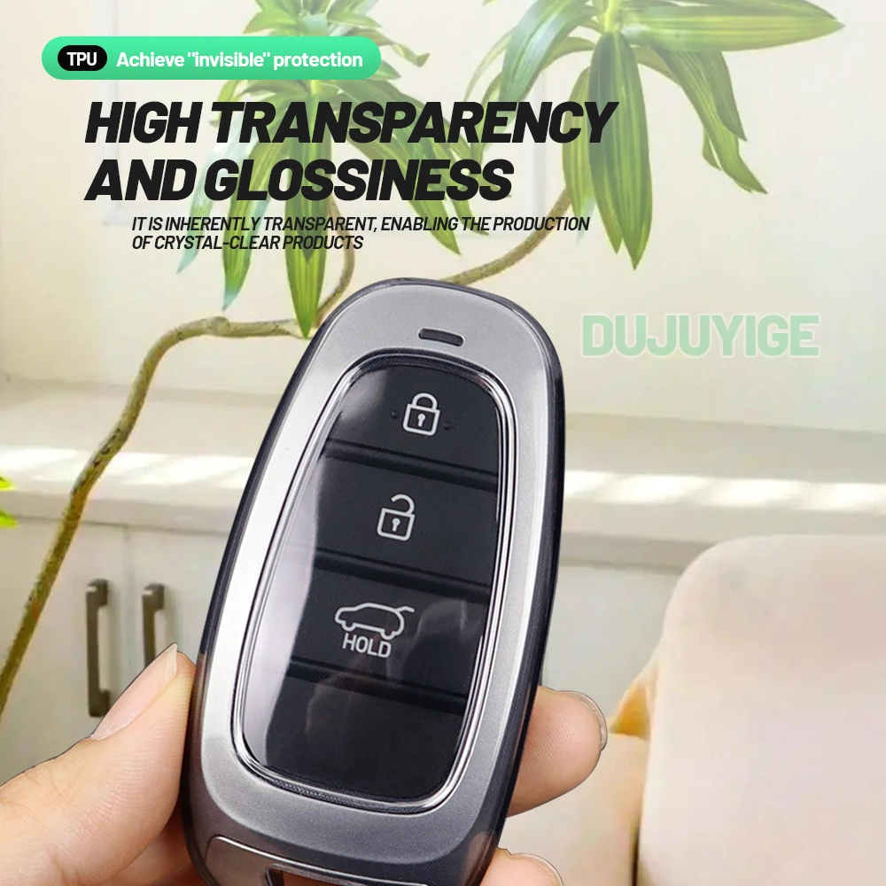 Transparent TPU Car Key Case Fob Cover Protector Shell