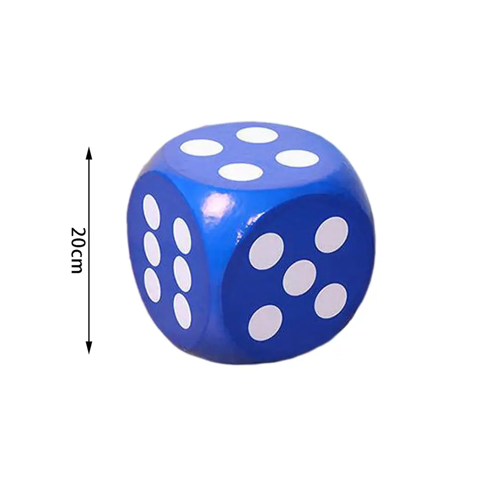 Toyvian Dadi Giganti In Schiuma 20 Cm - Set Di 2 Dadi Morbidi Per Giochi Da Tavolo E Feste