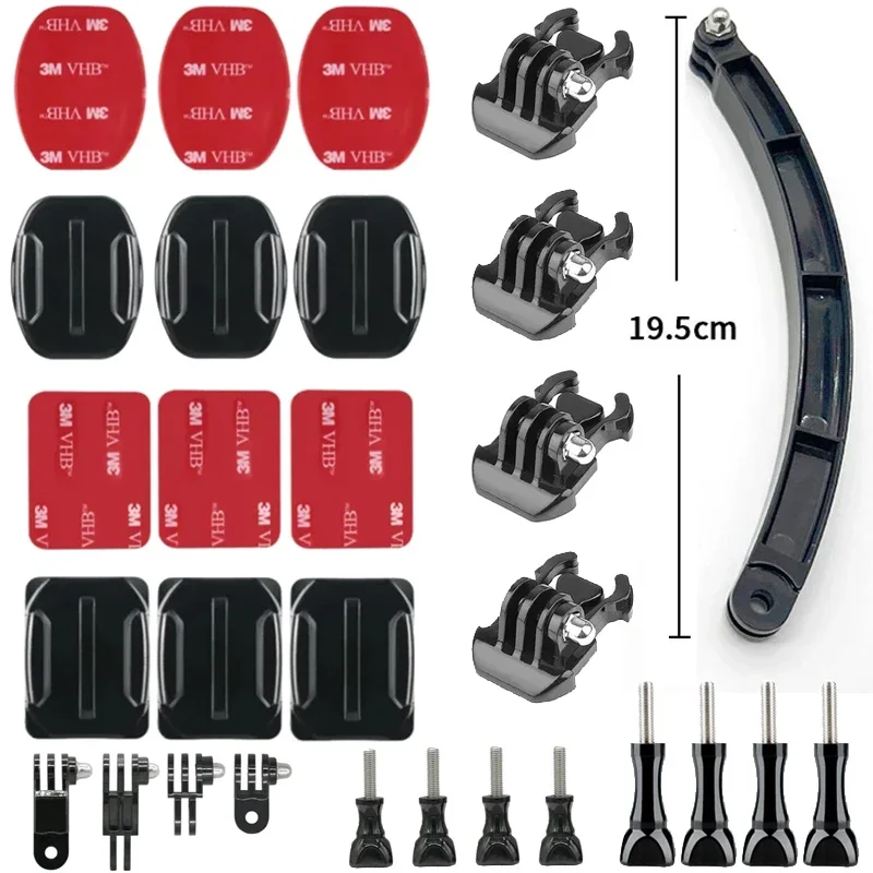 Set di Accessori per Action Camera per Gopro Hero13 12 11 10, Xiaomi Yi, Insta360 X4 X3, K Custodia, Cinghia, Supporto, Asta Selfie, Moto 44 Set di Accessori per Action Camera per Gopro Hero13 12 11 10, Xiaomi Yi, Insta360 X4 X3, K Custodia, Cinghia, Supporto, Asta Selfie, Moto 44