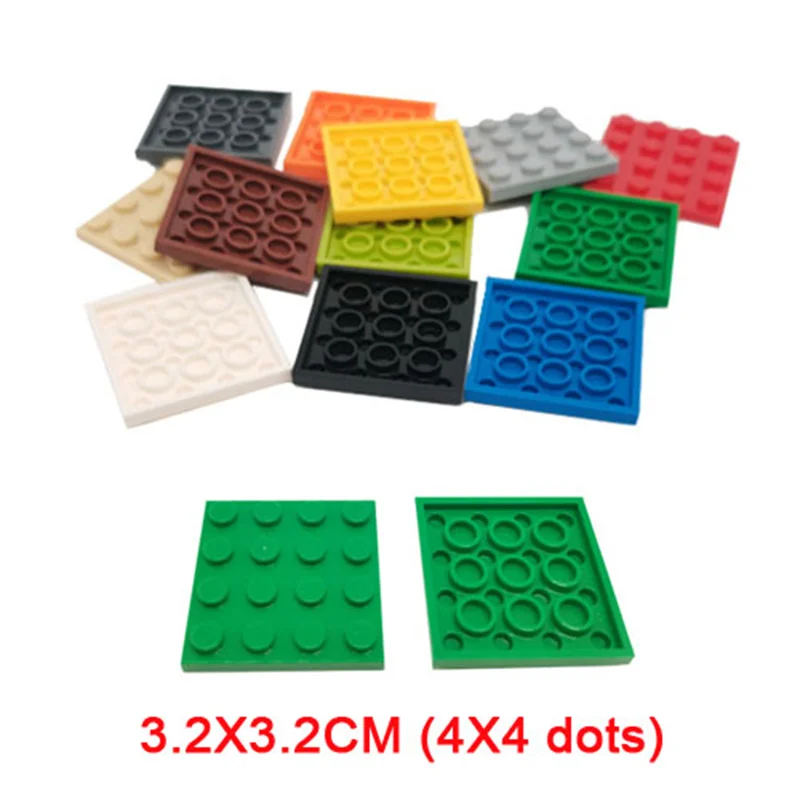 wooden stacking blocks Double-sided Base Plates Plastic Small Bricks Baseplates Compatible classic dimensions Building Blocks Construction Toys 32*32 wood blocks for crafts Blocks