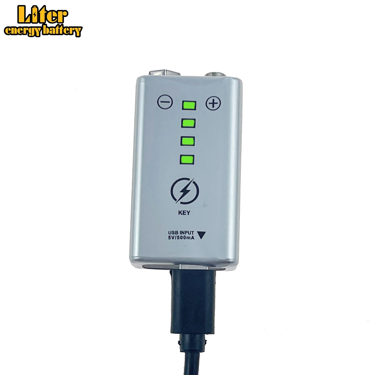 

9V 6F22 Micro USB 1200mAh rechargeable lithium ion battery for smoke alarm wireless microphone Guitar EQ Intercom Multimeter