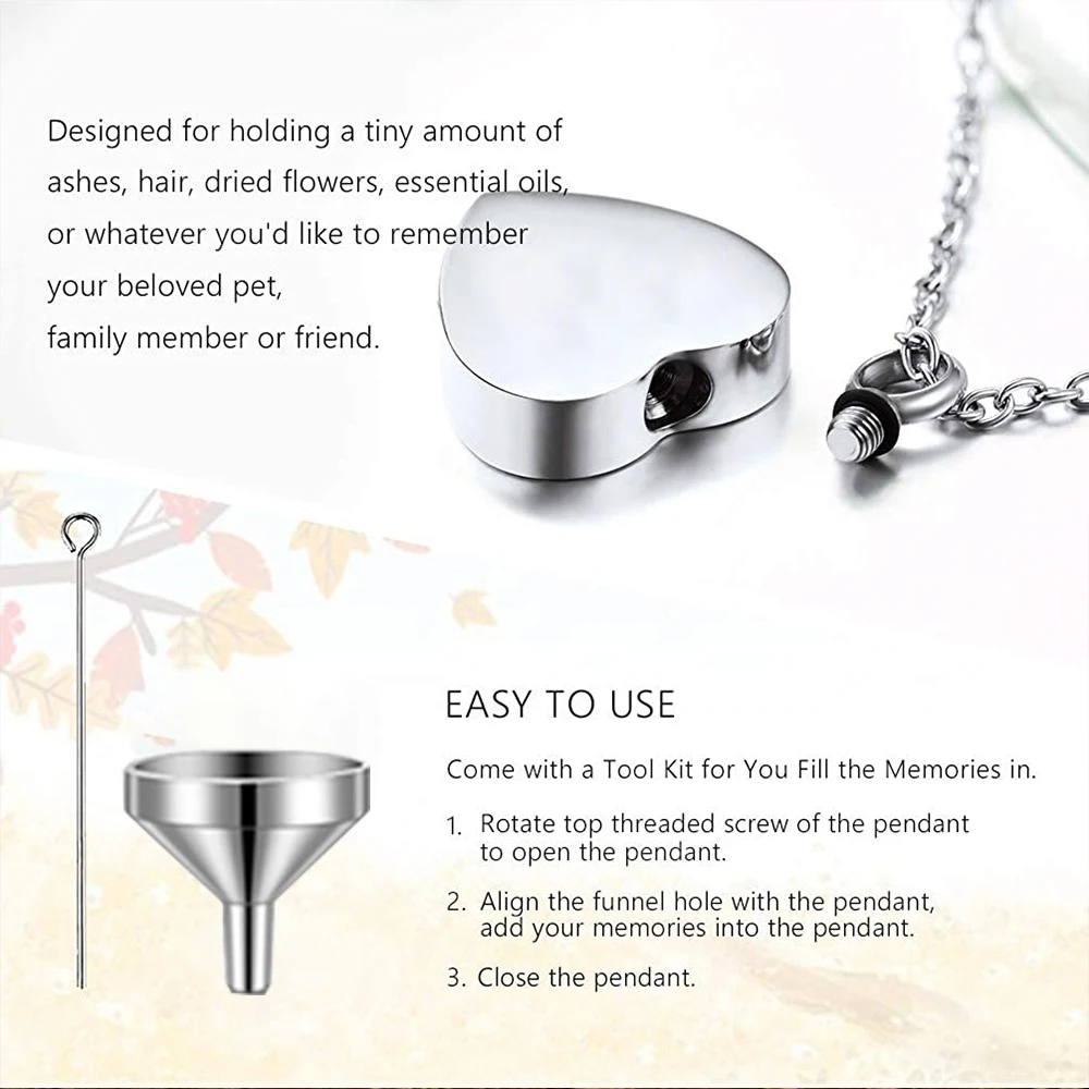 Cremation Jewelry for Ashes Silver Wing Urn Necklace Memorial Necklace for Human Ashes of Loved Ones Keepsake Pendant