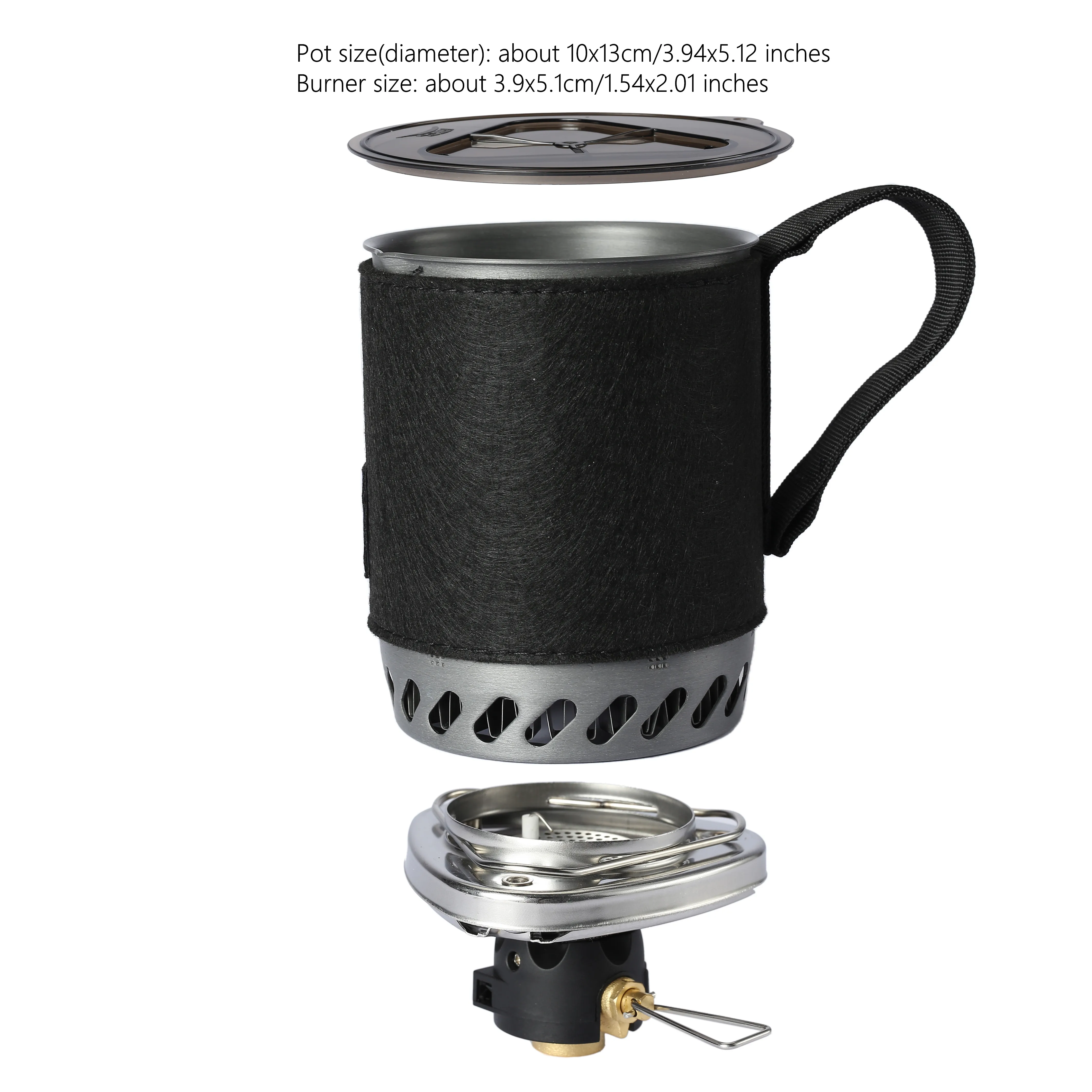 BRS Camping Pot Stove With Heat Exchanger BRS-61 Jet Boil Gas