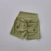 Nude High Waist Peach Hip Seamless Fitness Shorts with Pockets Women's Tight Sports Running Training Dance Hip Lifting Pants 5