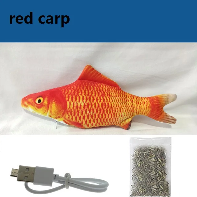 Poisson en peluche interactif pour chat + 1 sac d'herbe à chat, Simulation  réaliste de poisson en mouvement, électrique, à gratter, Rechargeable par  USB - AliExpress