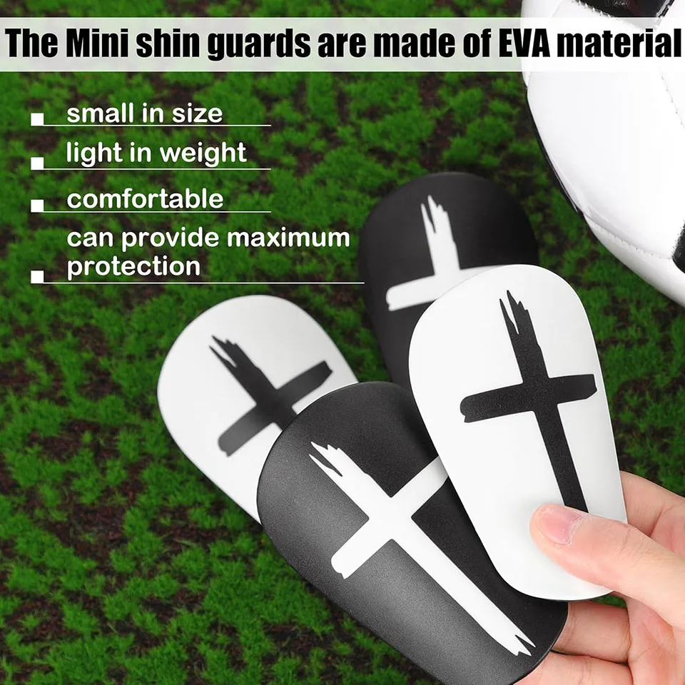 Shin Guard Pads Soccer Shin Guards 1 Pair Mini Football Shin Pad Soccer Training Leg Guard Protective Equipment Wear-resistant Shock Absorbing Leg Protect Loogdeel