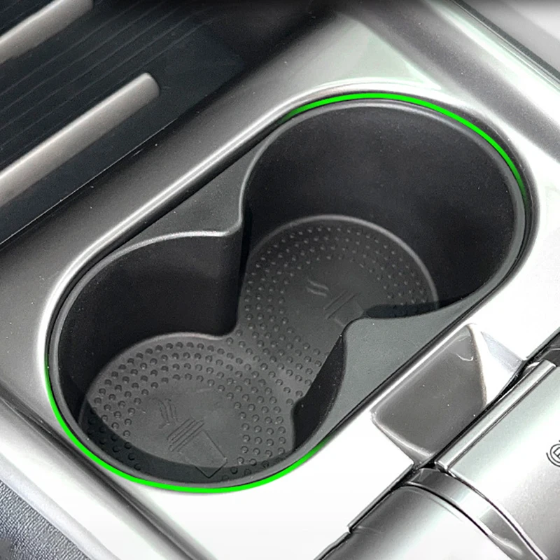 

TPE Car Water Cup Holder For BYD Dolphin Center Console Front Rear Water Cup Slot Base Drink Rack Black Auto Accessories