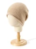 Thick Rolled Hem Women Cashmere Knitted Caps Moss Stitch Beanies 2023 Fashion Winter Hat Soft Hat Wool Blend Warm Hair Bonnet 2