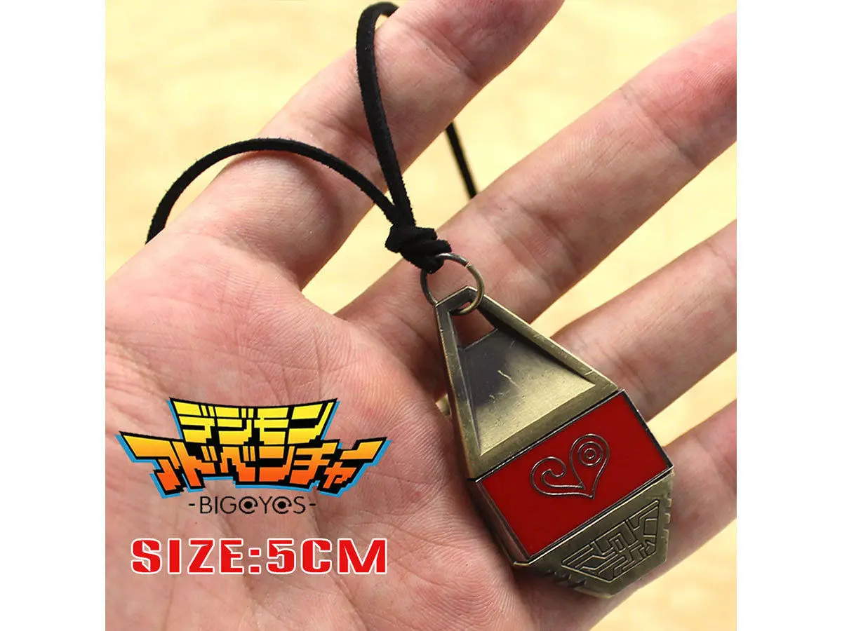 Digimon Adventure Digital Monster Courage/Friendship/Love/Hope Evolution Badge Magnetic Pendant Necklace, necklace pendant,anime necklace
