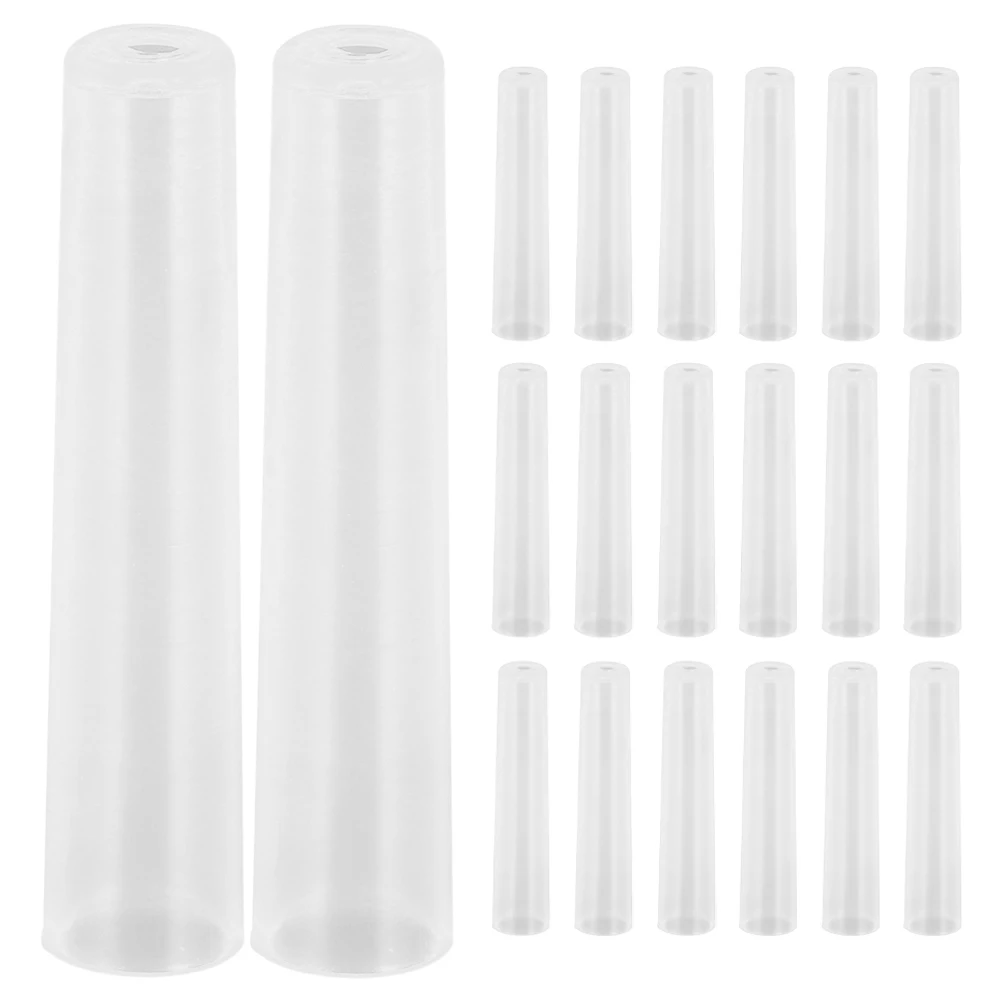 20pcs Versatile Pencil Caps Clear Plastic Pencil Tip Caps Pencil Tip Protector Pencil Tip Covers Pencil Caps For Artists
