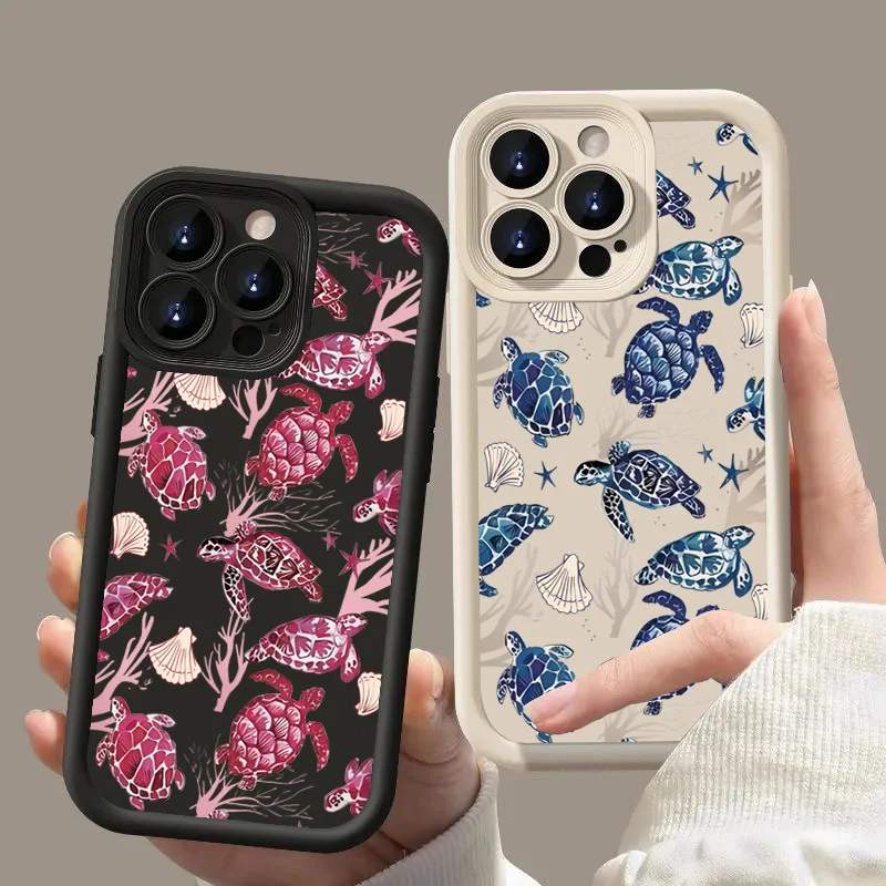 Colorful Artistic Turtle Phone Case