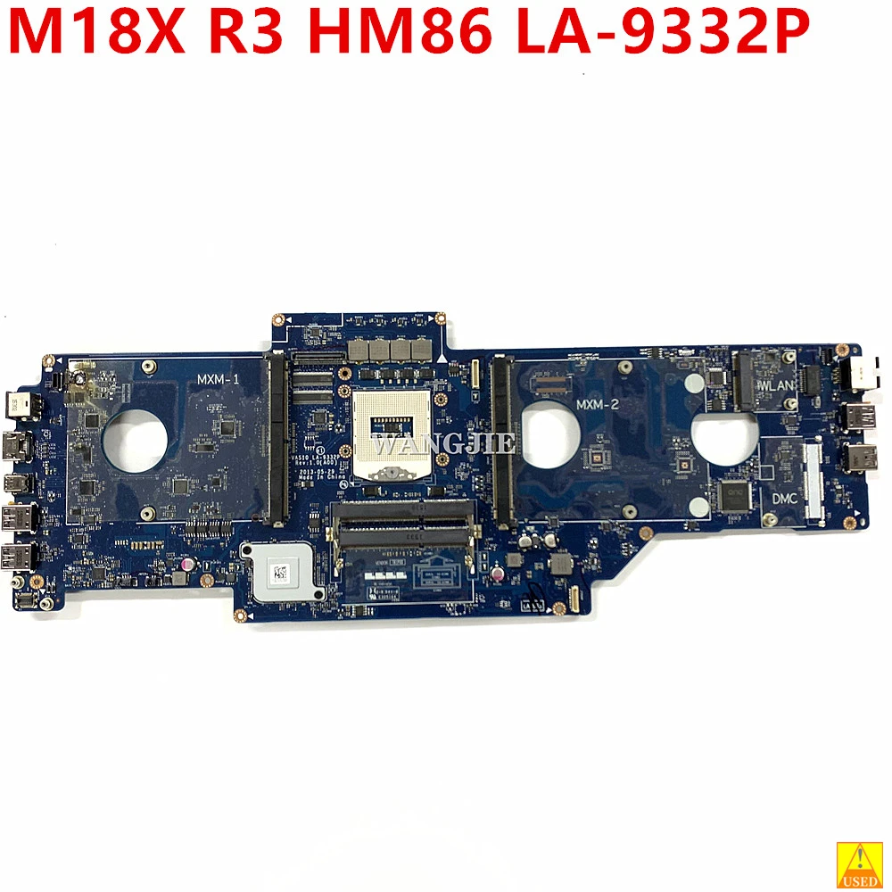 

Used For DELL Alienware M18X R3 Laptop Motherboard LA-9332P 04703X CN-04703X Notebook PC Mainboar HM86 LA-9332P Motherboard