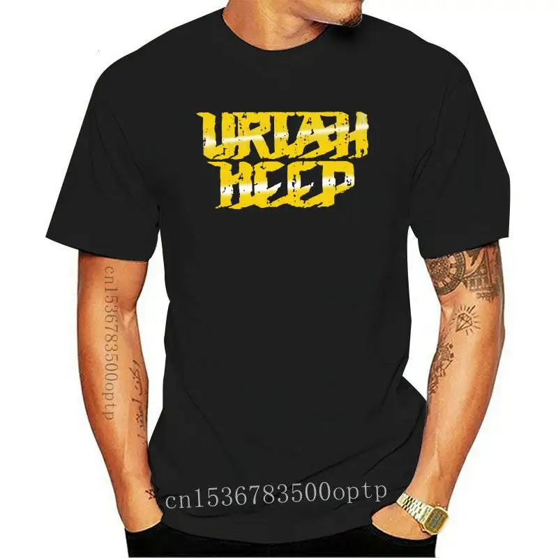 

New Uriah Heep Classic Rock N Roll Vintage Worn Look Music T Shirt Fashion Cotton Tops Size S-4X