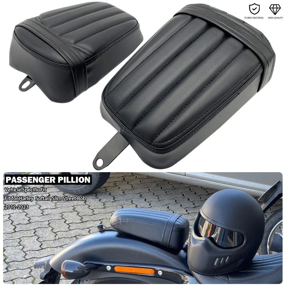 Seggiolino Moto Passeggero Per Harley Touring 2009-2023 - Pelle PU, Nero