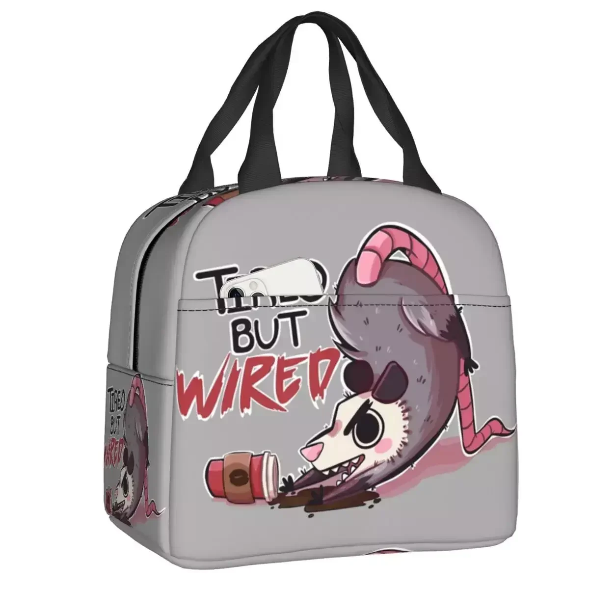 

2024 New Animal Pet Opossum Insulated Lunch Bag For School Office Waterproof Cooler Thermal Lunch Box Women Children