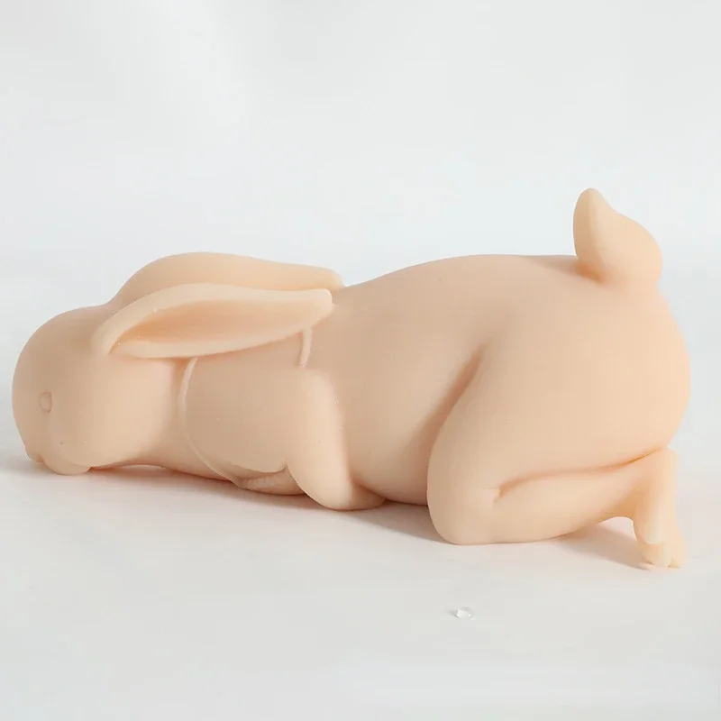 Male Masturbation Sex Toy 0.5kg Rabbit Model Realistic Vaginal Channel Adult Male Masturbator Pussy Can Be Inserted