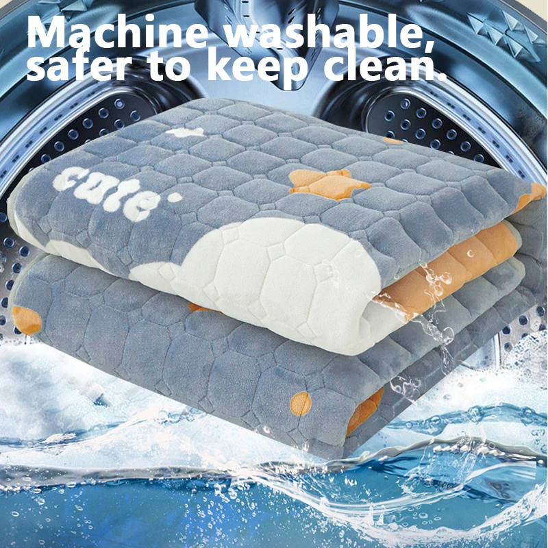 Household Milk Velvet Mattress Soft Cushion Fall Winter Warm Thickened Bed Mattress Foldable Student Dormitory Bedroom