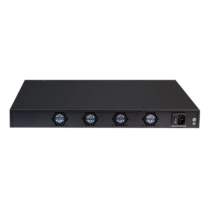 XikeStor L3 관리형 24포트 10G RJ45 2포트 100G QSFP28 VLAN/포트 집계/DHCP/라우팅 지원 WEB/CLI 관리