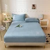 Velvet Thermal Bed Sheets Plush Fabric Mattress Cover For Winter Bed Cover Bed Bed Linen Set For Single Double King Queen Bed 2