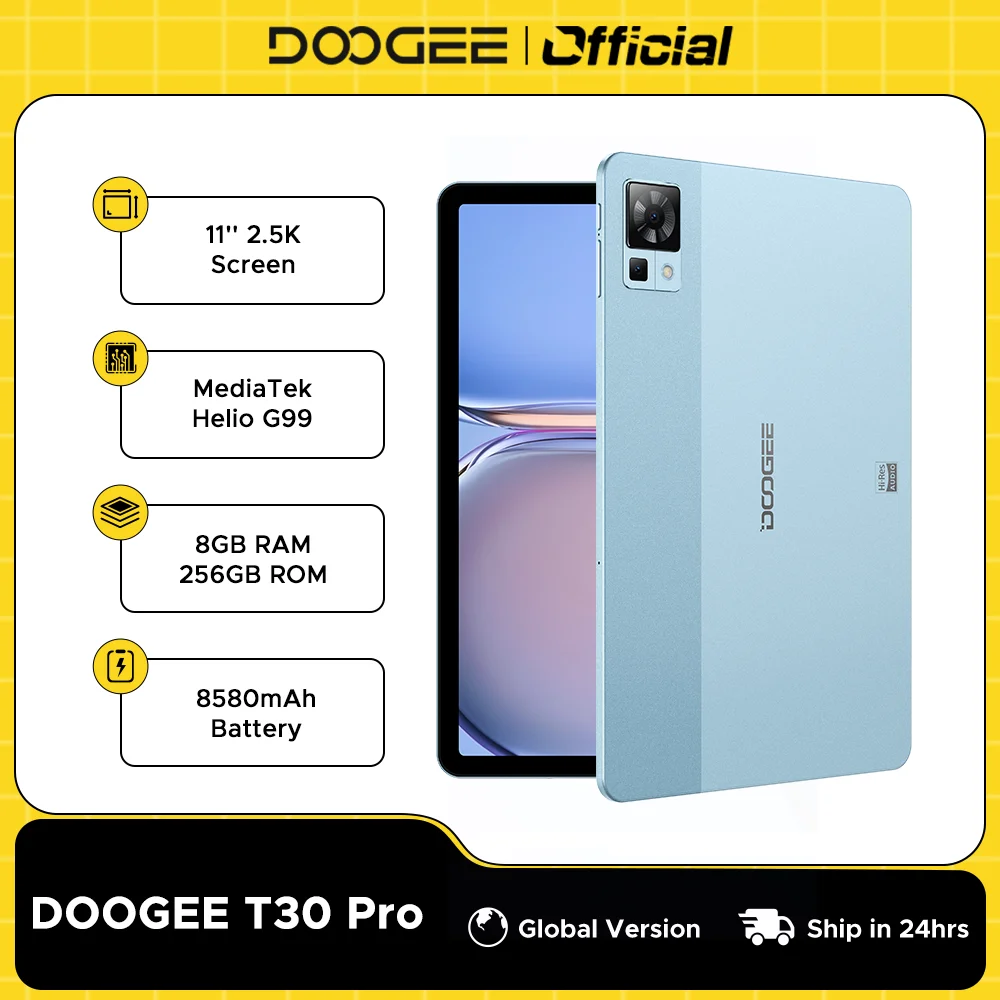 Doogee-Tablette-T30-Pro-MediaTek-Helio-G99-11-2-5K-TWATV-8-Go-256-Go ...