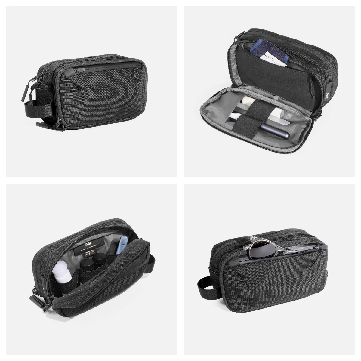 

Aer Dopp Kit 2 - Black: Streamlined, Durable Toiletry Bag for Modern Travelers, Organizing Essentials, Perfect Journey Companion