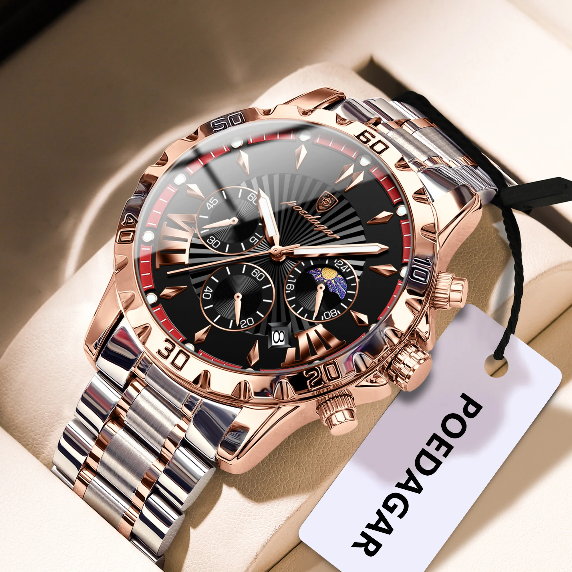 968 Rose Gold Red
