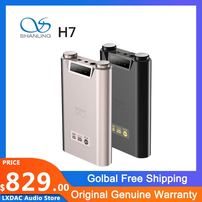 

SHANLING H7 High-end Portable DAC/AMP AK4191EQ AK4499EX chips Headphone Amplifier Hi-Res Bluetooth 5.0 LDAC PCM768 DSD512 MQA 8x