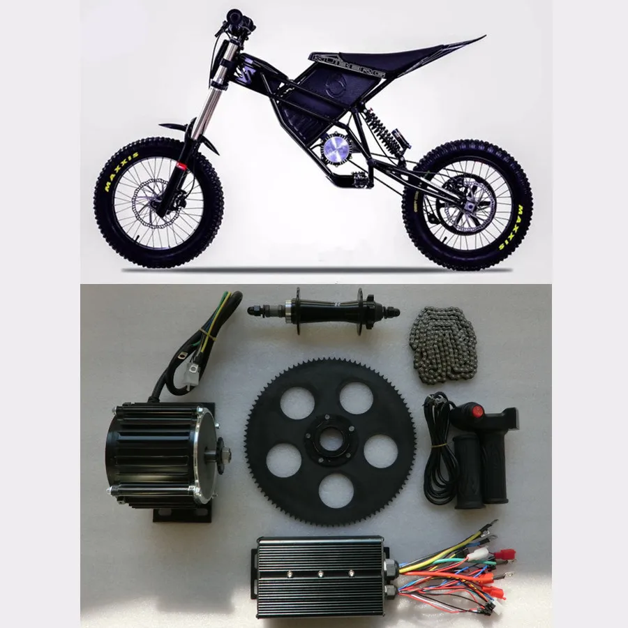 Fast ebike middle motor Electric bicycle Bomber enduro ebike kit 72V